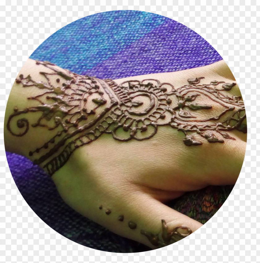 Henna Tattoo Red Color Art PNG