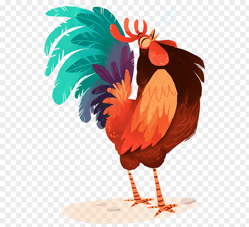 Painting Hamburg Chicken Rooster Drawing PNG