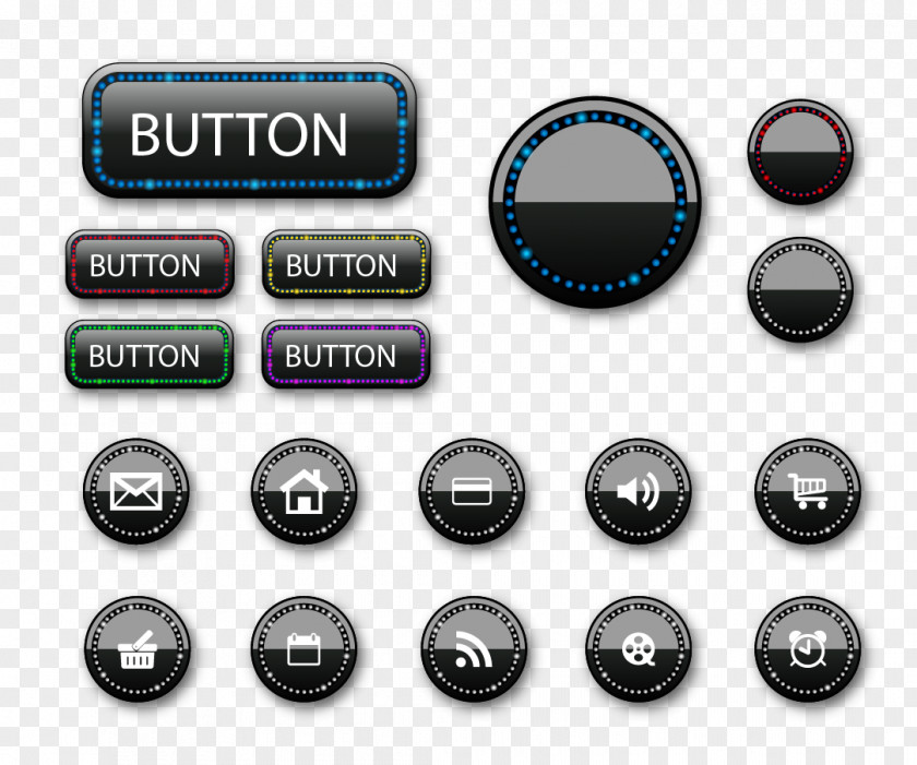 Ui Button Euclidean Vector Icon PNG