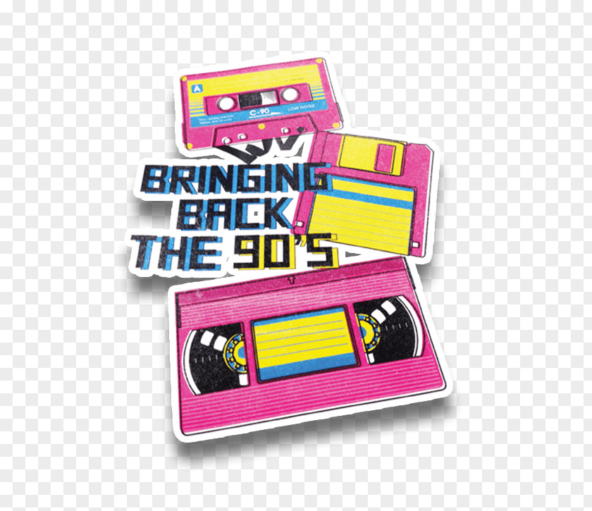 90's Nineties Electronics Accessory Pin Portable Electronic Game Text Illustration PNG
