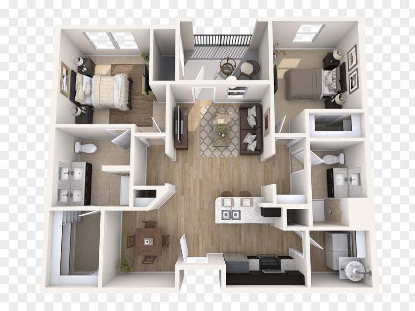 Active Living House Adult Housing Bedroom Shelf Floor Plan PNG