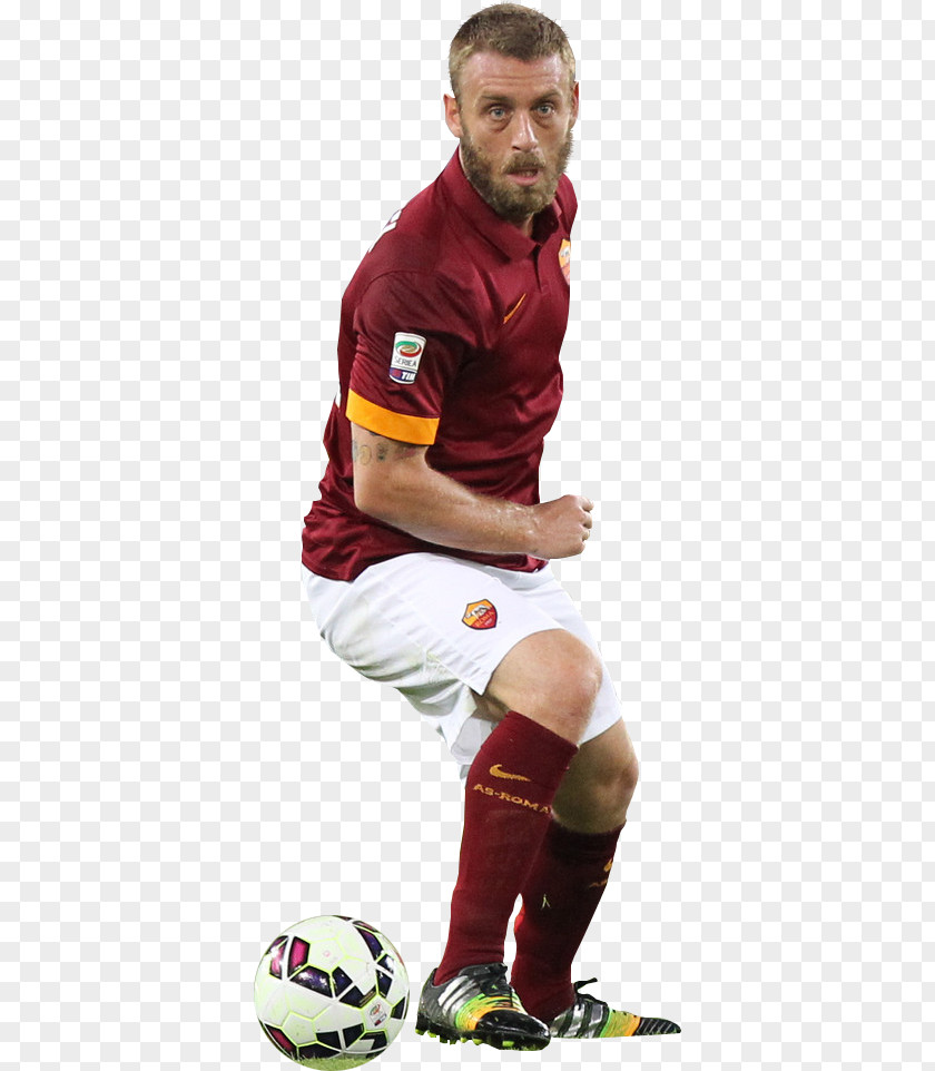 Daniele De Rossi Team Sport T-shirt Football Player Maroon PNG