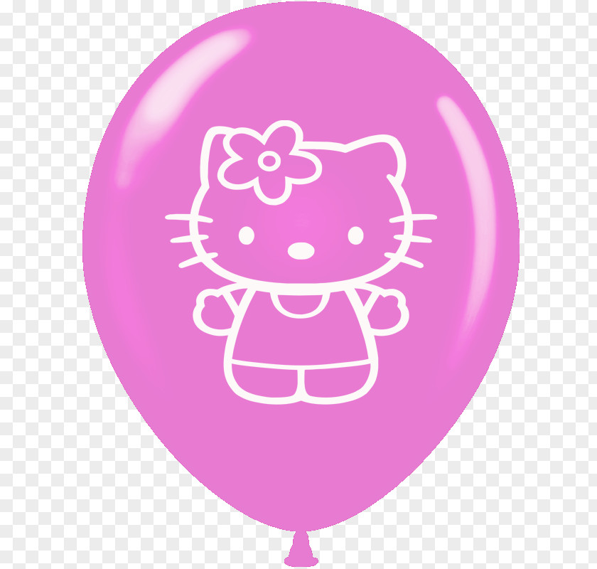Gas Balloon Hello Kitty Sticker Decal PNG