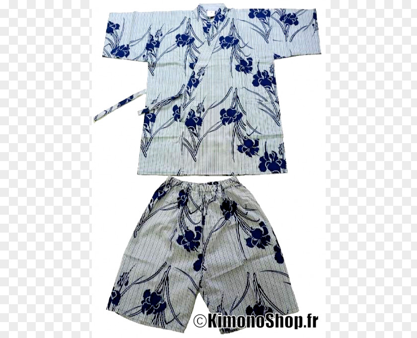 Japan Kimono Blue Jinbei Jika-tabi Three Quarter Pants PNG