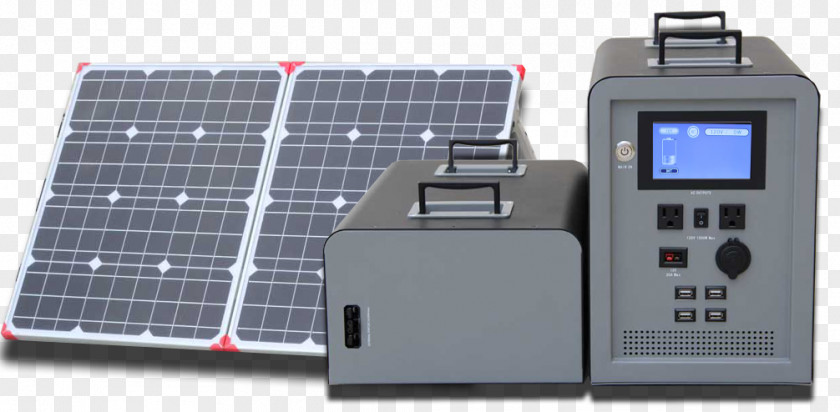 Solar Generator Battery Charger Product Design Electronics PNG