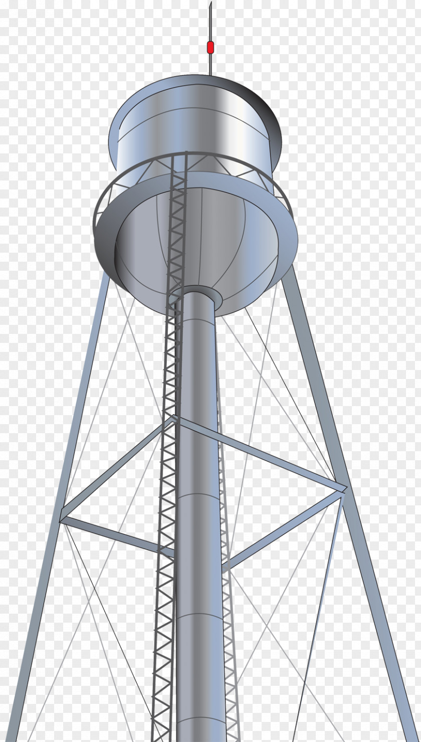 String Light Water Tower Clip Art PNG