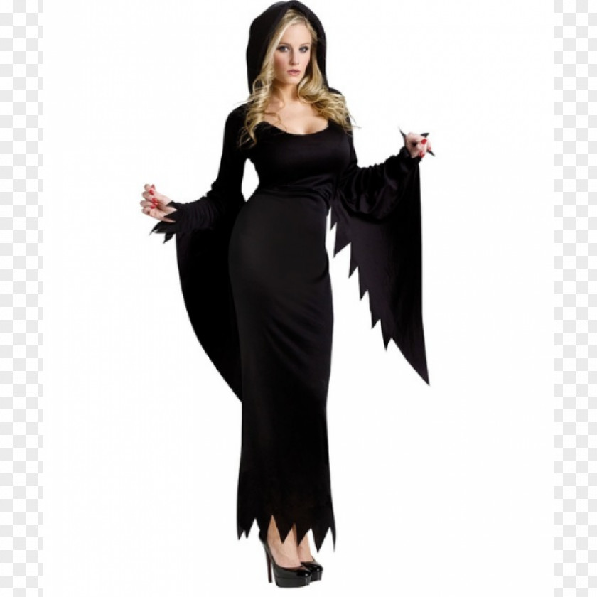 Woman Ghostface Robe Halloween Costume Party PNG