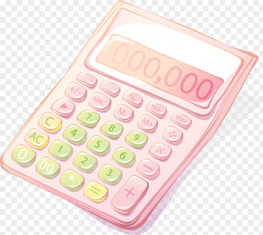 Cute Calculator Vector Graphics Image Design Download PNG