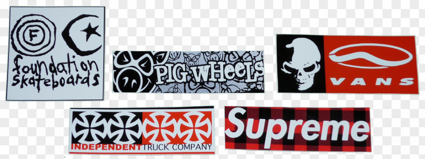 Sticker Supreme Logo Font Product Skateboard Brand PNG