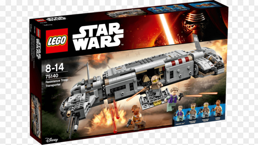 Toy Admiral Ackbar Leia Organa LEGO 75140 Star Wars Resistance Troop Transporte Lego PNG