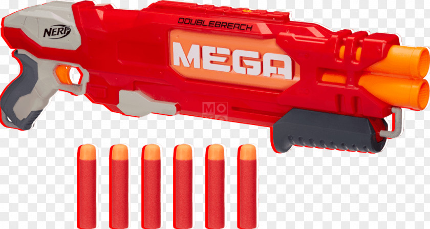 Toy Nerf N-Strike Elite NERF Mega DoubleBreach Blaster PNG