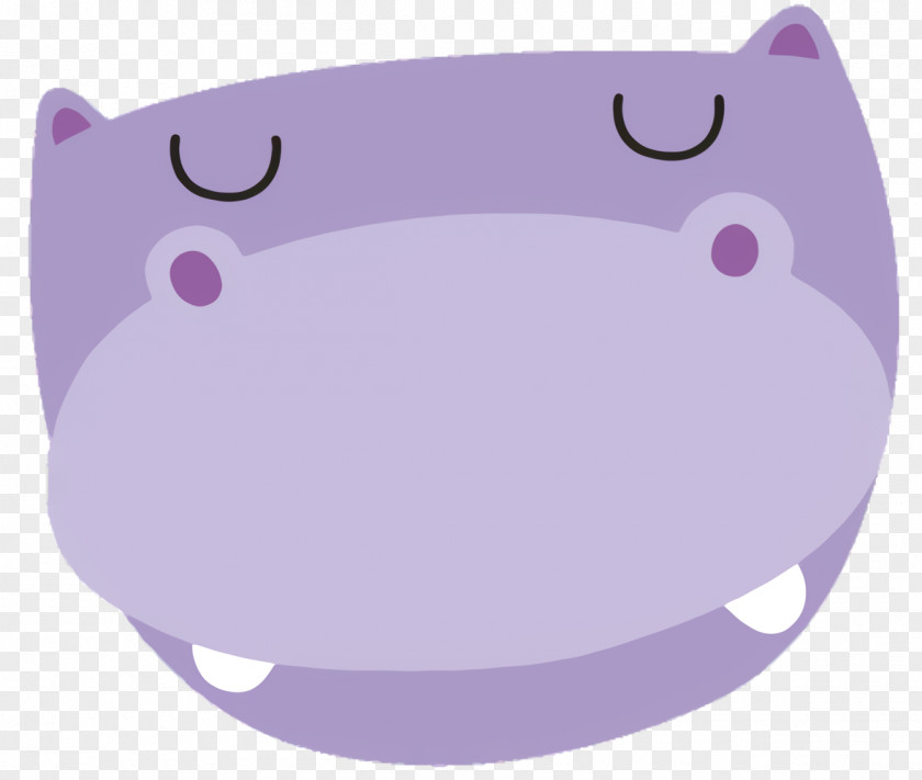 Lilac Purple Animal Cartoon PNG
