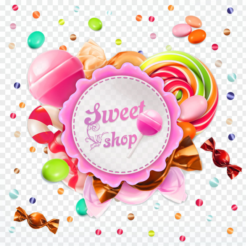 Lollipop Border Picture Material Candy Euclidean Vector PNG