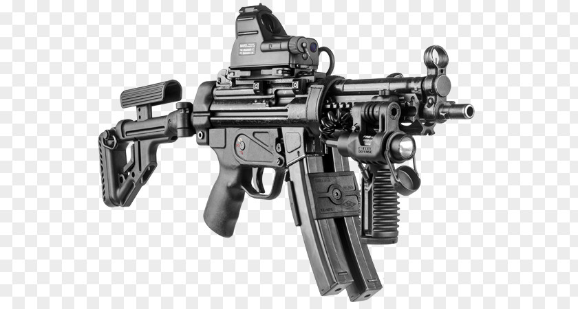 Weaver Rail Mount Heckler & Koch MP5 9×19mm Parabellum Submachine Gun Magazine PNG