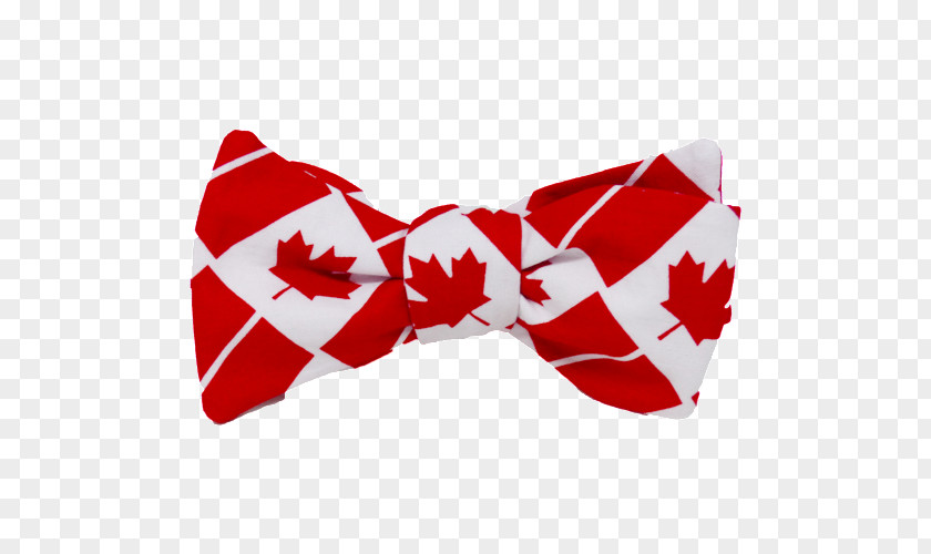 Canada Bow Tie Flag Of Necktie Maple Leaf PNG