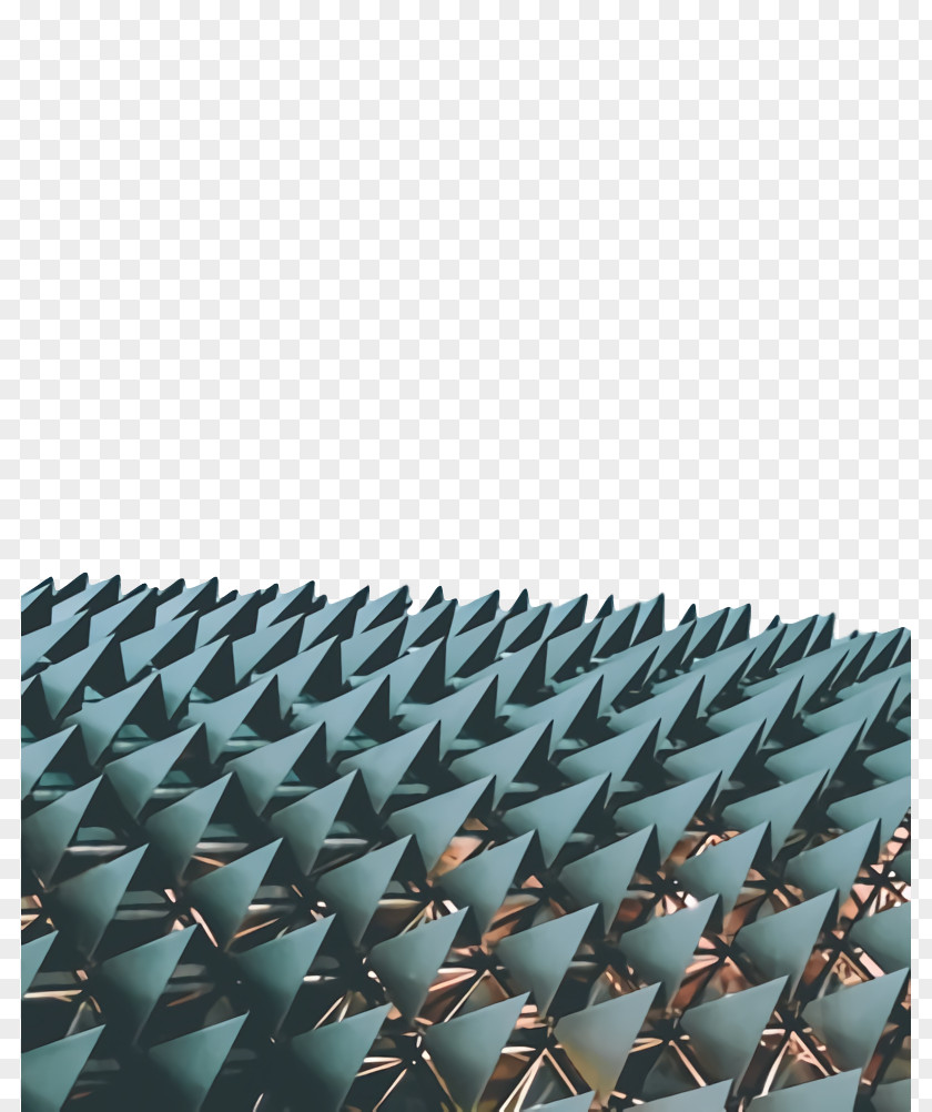 Metal Architecture Green Turquoise Pattern Roof PNG
