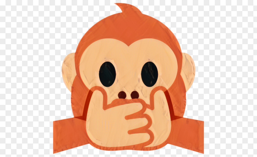 Snout Orange Monkey Cartoon PNG