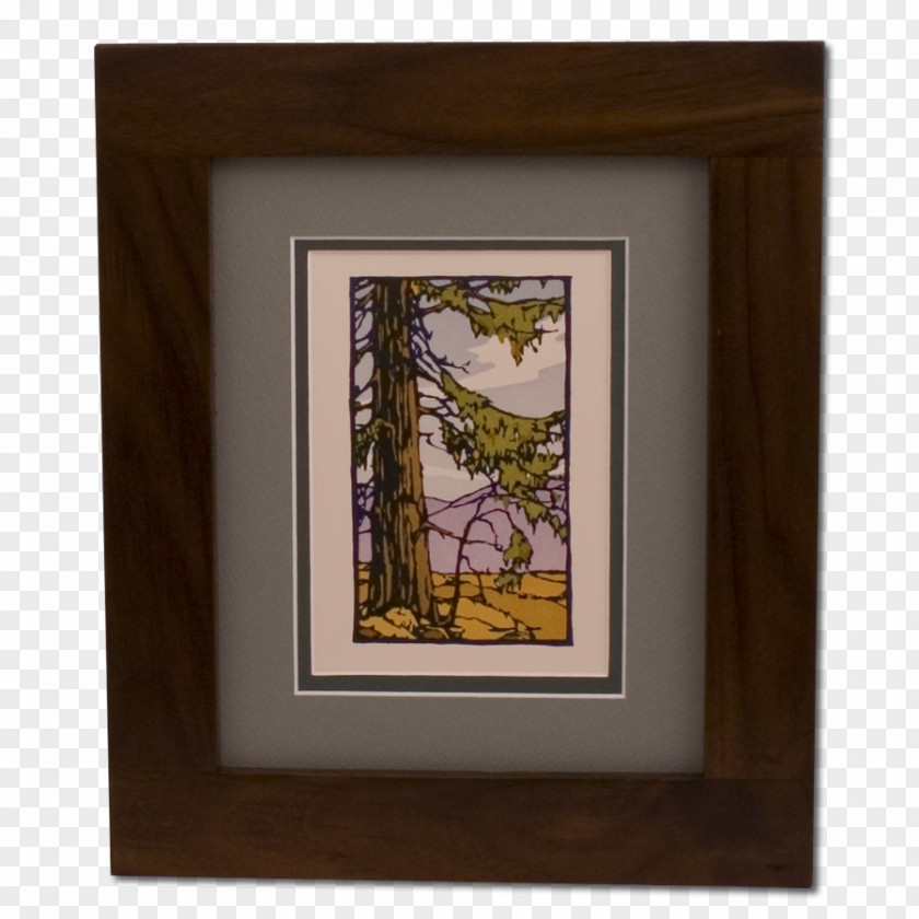 Solid Wood Frame Picture Frames Art Woodblock Printing PNG