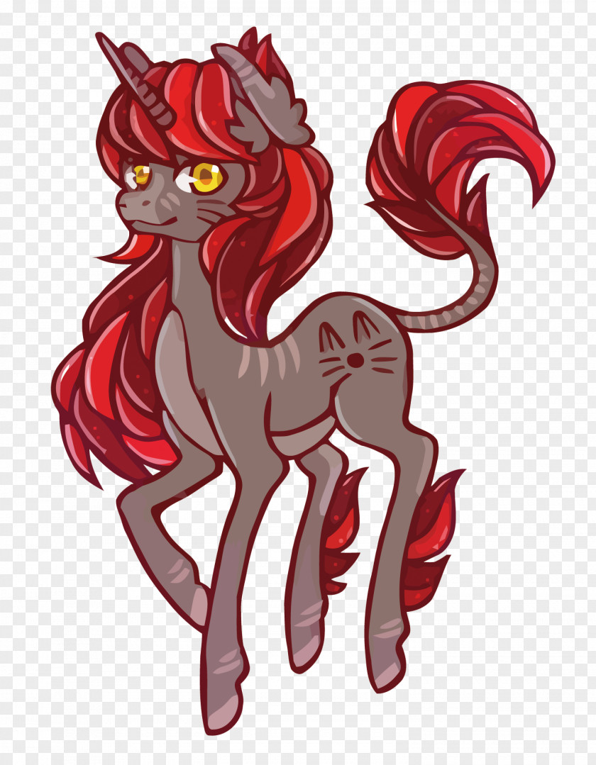 Vector Unicorn Pony Horse Illustration PNG