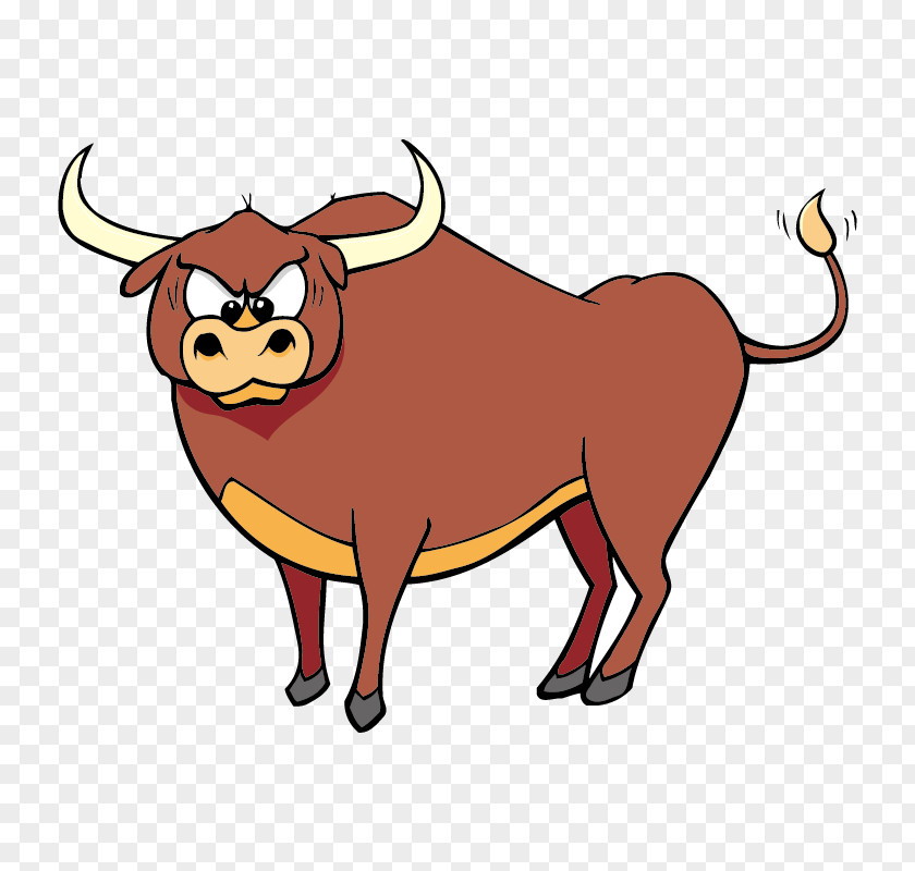 Angry Bull Cattle Clip Art PNG