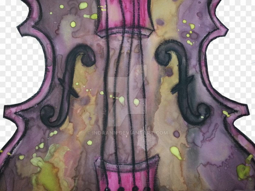 Beautiful Violin Visual Arts Painting PNG