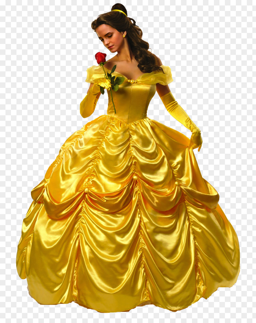 Bride Wedding Belle Beast Dress Costume Disney Princess PNG