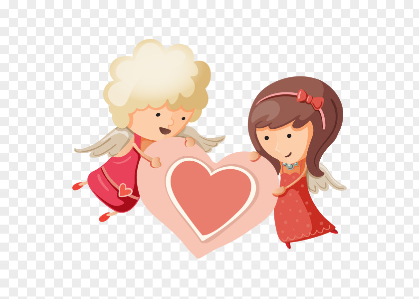 Cute Cupid Heart Valentines Day PNG