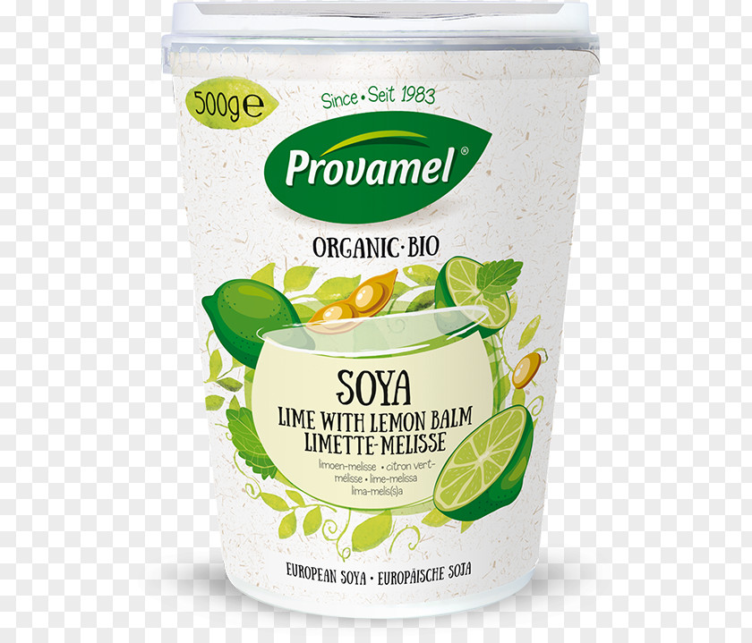 Lemon Balm Lime Organic Food Soy Yogurt Soybean PNG