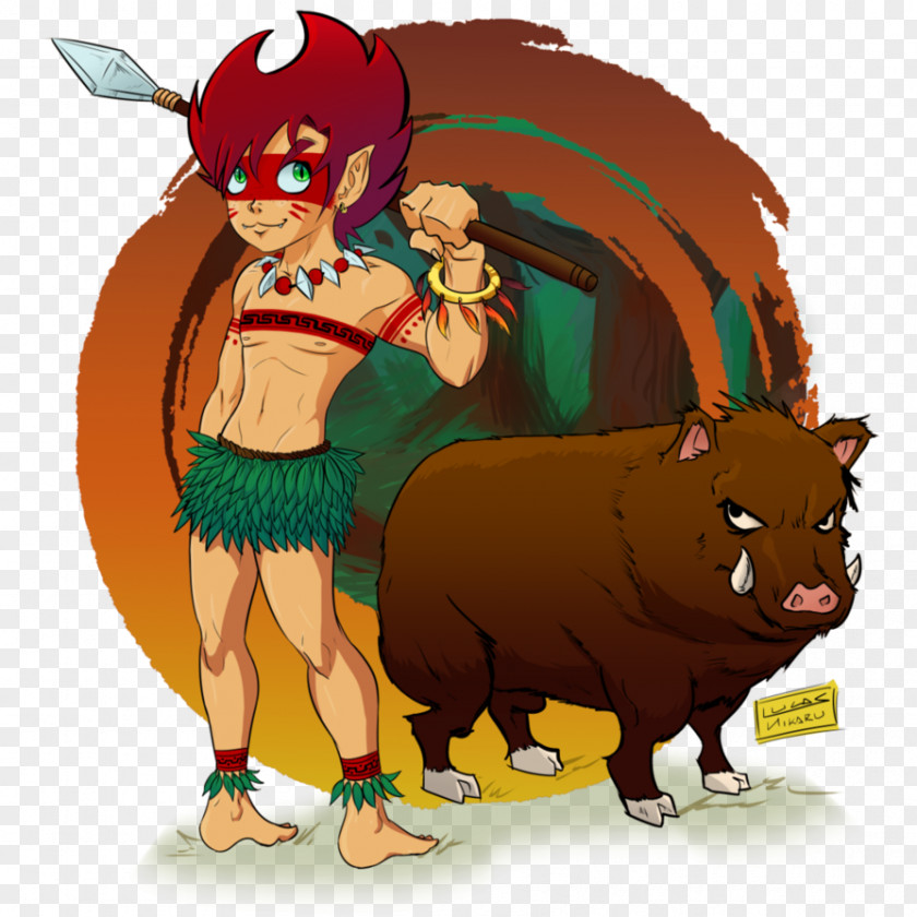 Pig Saci Curupira Brazilian Mythology Legend PNG