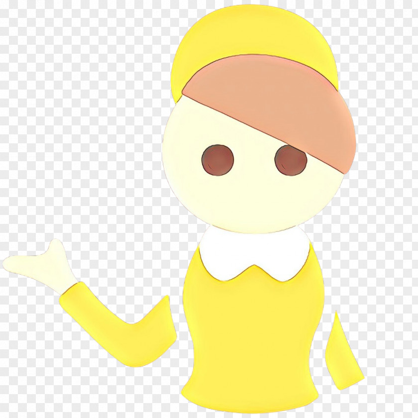 Smile Yellow Finger Cartoon PNG