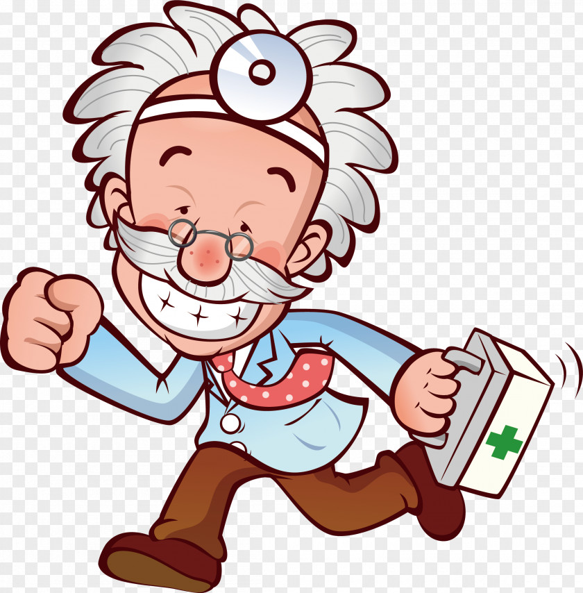 The Doctor Holding First Aid Kit Clip Art PNG