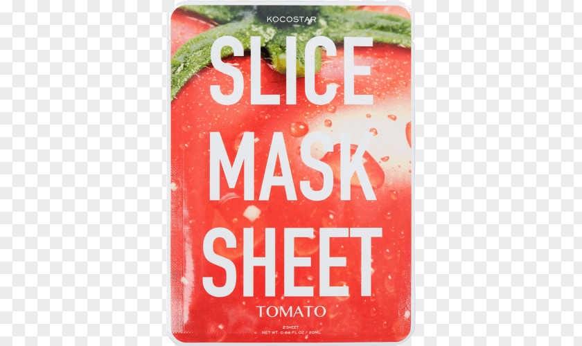 Tomato Facial Mask Fruit Font PNG