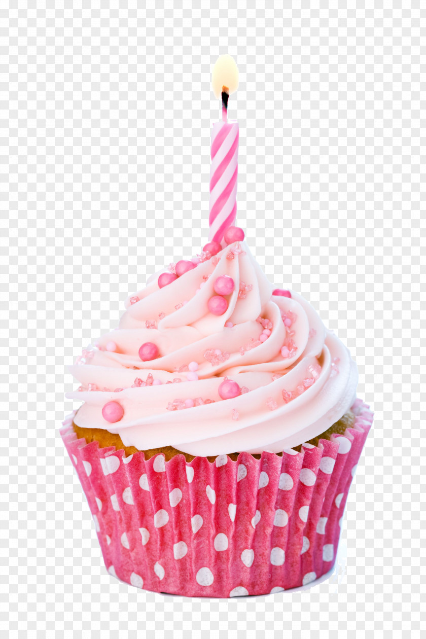 Vector Cake Candle Cupcake Birthday Icing Clip Art PNG