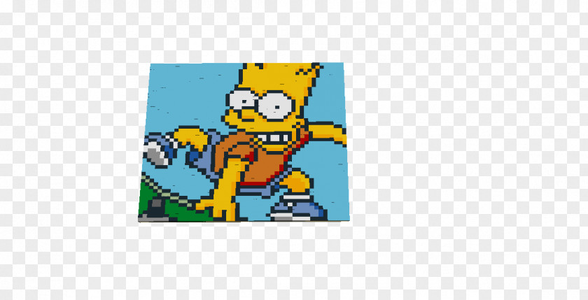 Bart Simpson Face Cartoon Material Font PNG