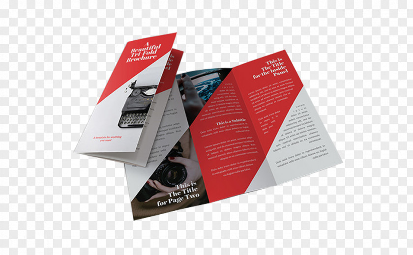 Design Buklet Folded Leaflet Brochure Graphic PNG