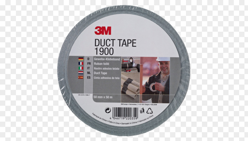 Duct Tape Adhesive 3M 1900 Utility Polyethylene PNG