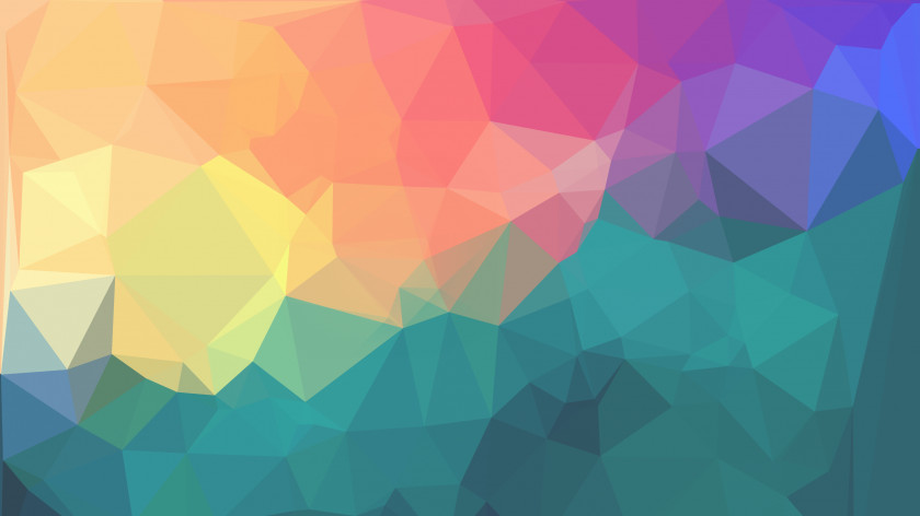 Geometric Geometry Color Rainbow Shape Wallpaper PNG