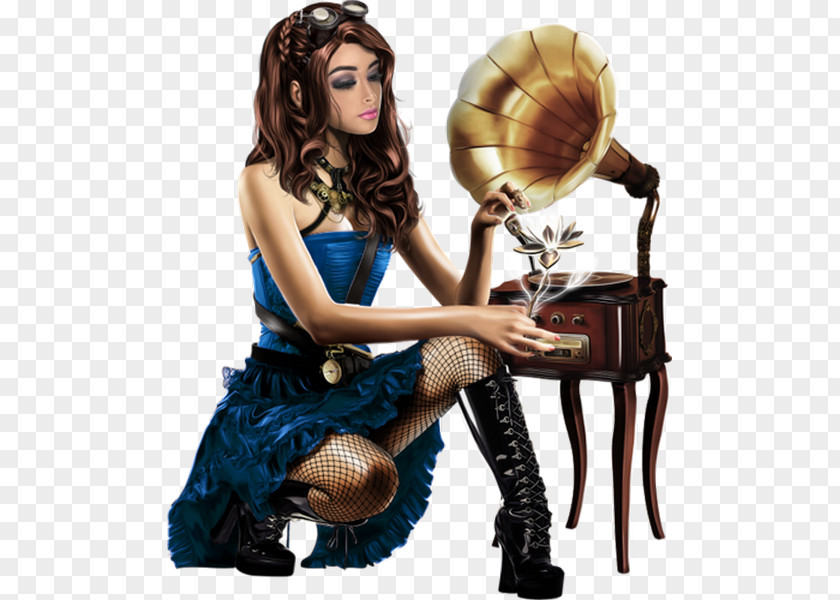 Music Woman Steampunk PNG Steampunk, jpeg clipart PNG