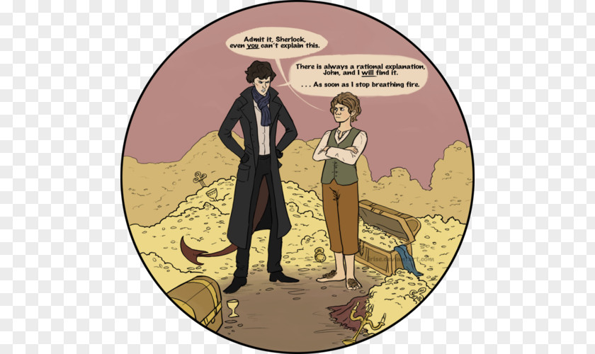 Benedict Cumberbatch Smaug Sherlock Holmes Bilbo Baggins The Hobbit Crossover PNG