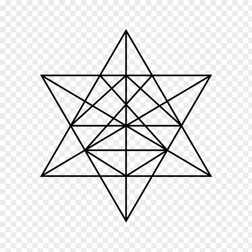 Geometrical Vector Stellated Octahedron Stellation Science Tetrahedron PNG