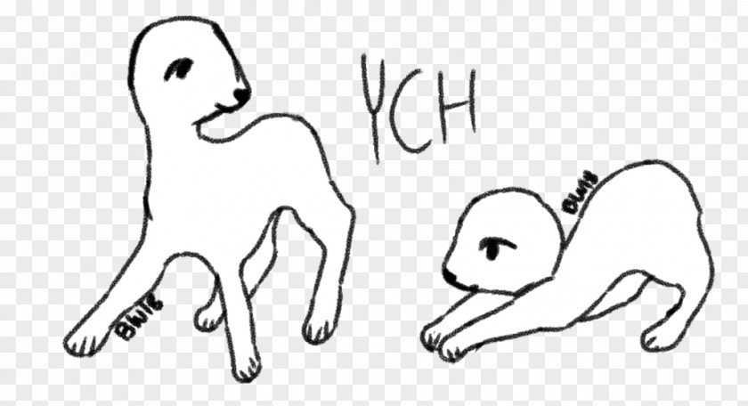Water Dog Finger Drawing Sketch PNG