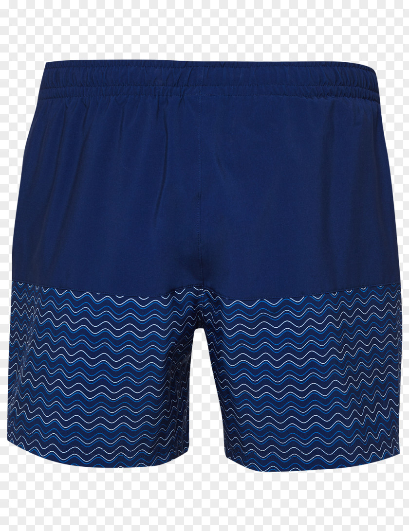 Blue Dynamic Wave Trunks Swim Briefs Underpants Bermuda Shorts PNG