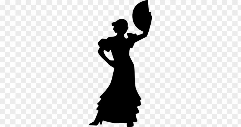 Silhouette Flamenco Dance PNG