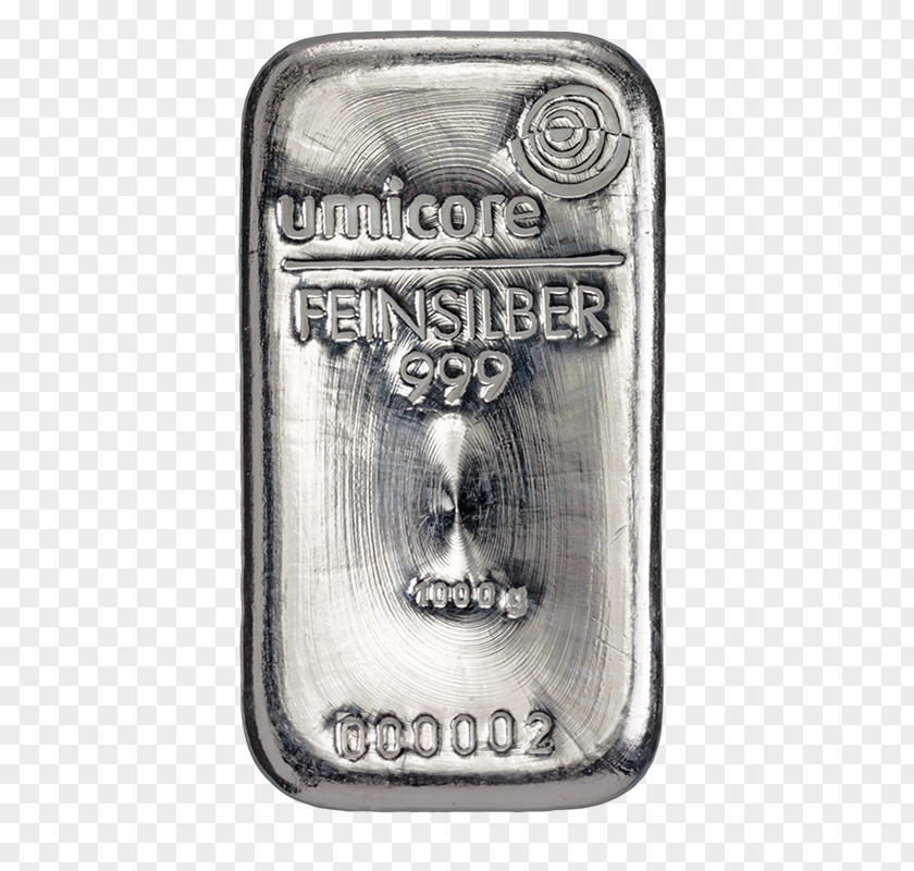 Silver Bullion Umicore Precious Metal Gold Bar PNG