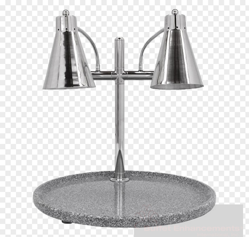 Stainless Steel Heat Lamp Buffet Infrared Light Fixture Incandescent Bulb Table PNG