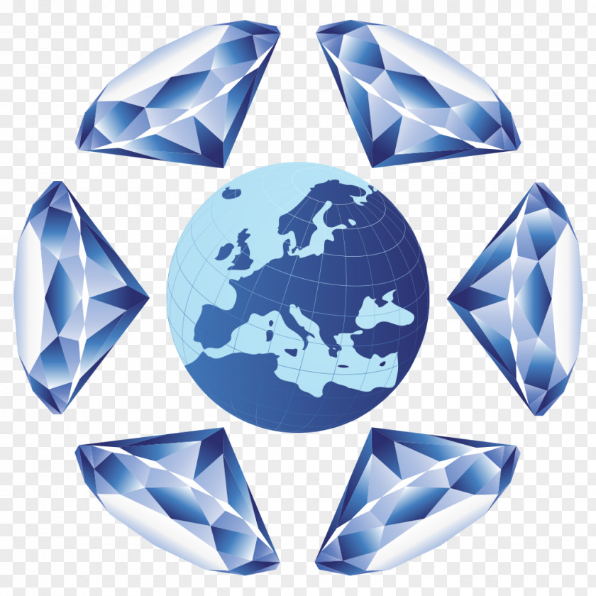 Diamonds Cobalt Blue Paris Electric PNG