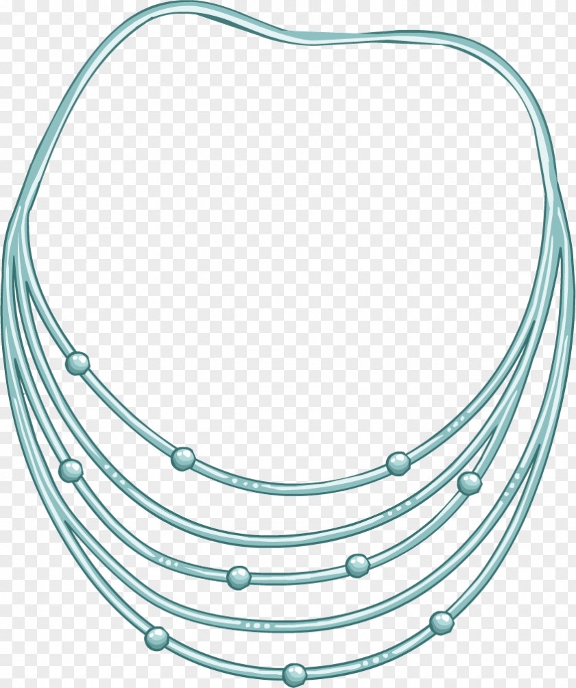 Jewellery Body Turquoise Necklace Material PNG