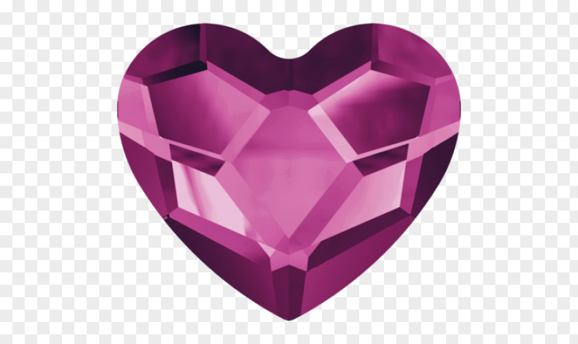 Jewellery Crystal Fuchsia Heart Swarovski AG PNG