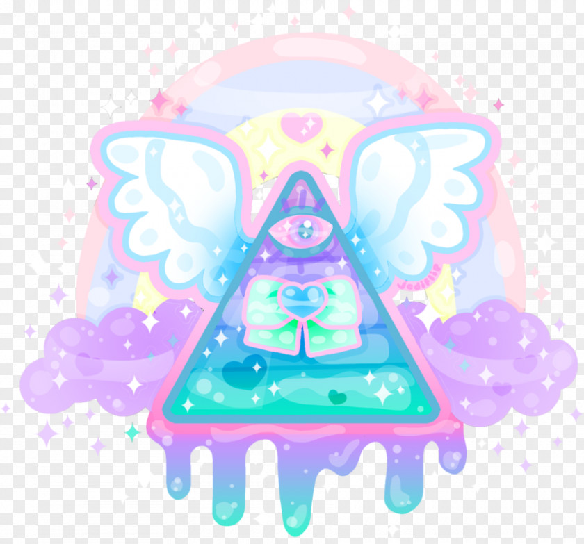 Pastel T-shirt Illuminati Kavaii DeviantArt Third Eye PNG