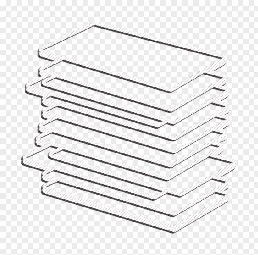Stationery Stack Icon Business Paper PNG